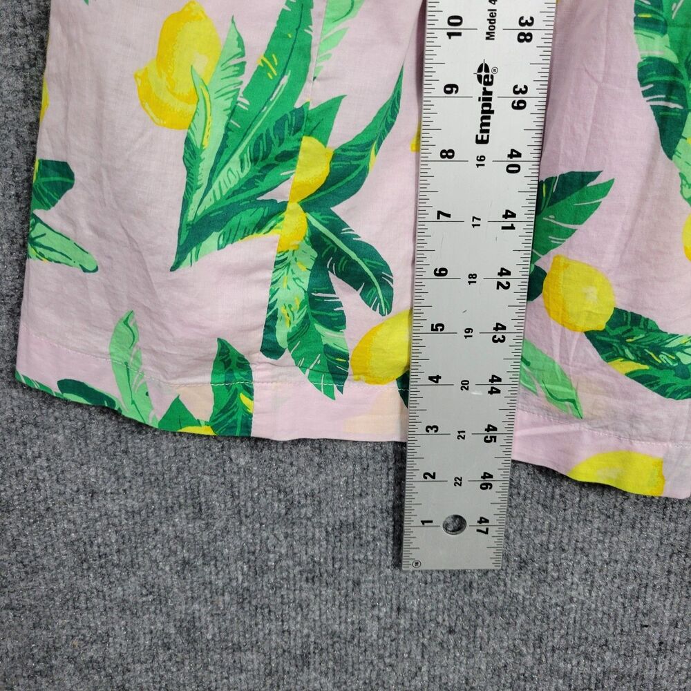 NWT J CREW BK520 Pink Lemon Tiered Squareneck Midi Dress Smocked Cotton SIZE 0 - Picture 14 of 15